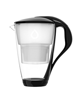 Dafi Led Unimax Caraffa filtrante in vetro, nera 1 pz