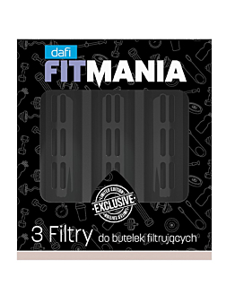 Dafi Fitmania Black - 3-pak filtrów do butelki bez zakrętki