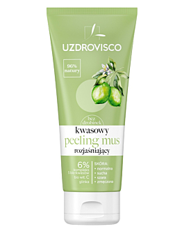 Uzdrovisco Bezolejowy Kwasowy Peeling-Mus Rozjaśniający