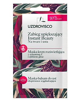 Uzdrovisco Zabieg upiększający Instant Beauty na twarz i usta 