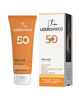 Uzdrovisco Pre-Age SPF50 - Peptydowy krem antyoksydacyjny przeciw przebarwieniom 50ml
