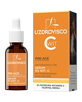 Uzdrovisco Pre-Age Vit. C 9% - Antyoksydacyjne serum na przebarwienia 30ml