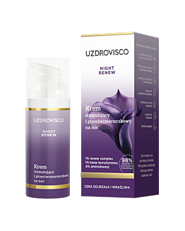 Uzdrovisco Night Renew Krem stymulujący i przeciwzmarszczkowy na noc 50ml