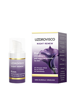 Uzdrovisco Night Renew Krem stymulujący pod oczy i na powieki na noc 15ml