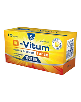 D-Vitum Forte 1000 j.m. Kapsułki, 120 szt.