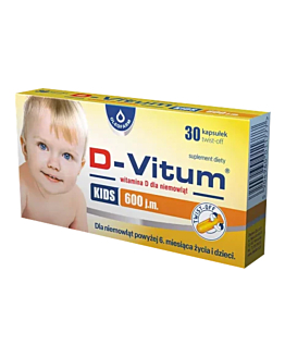 D-Vitum Kids 600 j.m. Kapsułki twist-off, 30 szt.