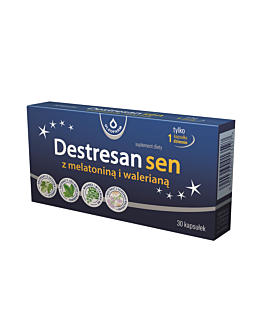 Destresan Sen z Melatoniną i Walerianą, kapsułki twarde, 30 szt.