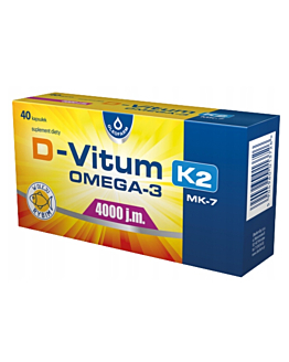 D-Vitum 4000 j.m. K2 MK-7 Omega-3, kapsułki 40 szt.