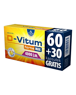 D-Vitum Forte Max 4000 j.m. Kapsułki, 90 szt.