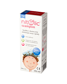 Pipi Nitolic Szampon do eliminacji wszy i gnid 180 ml