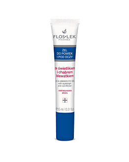 FLOSLEK PHARMA Żel do powiek i pod oczy ze świetlikiem i chabrem bławatkiem, 15 ml