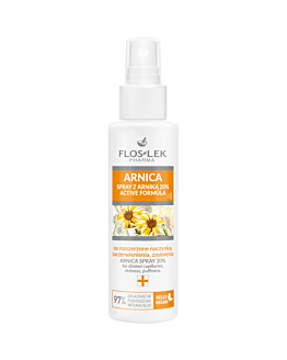 Flos-Lek Arnica Spray z arniką 20% na rozszerzone naczynka, podpuchnięcia, zasinienia, 100 ml