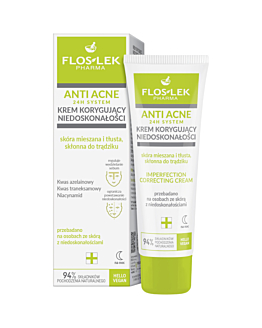 Flos-Lek Anti Acne 24h System Krem korygujący niedoskonałości skóra mieszana i tłusta 