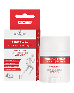 Flos-Lek Arnica Active Stick pielęgnujący, Rogrzewający, 22 g