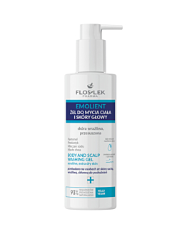 Flos-Lek Emolliente Gel per il lavaggio del corpo e del cuoio capelluto pelle sensibile, secca, 175 ml