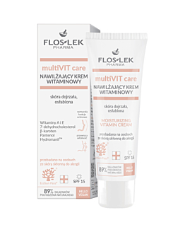 Flos-Lek Multi Vit Care Nawilżający krem witaminowy, SPF15  50 ml