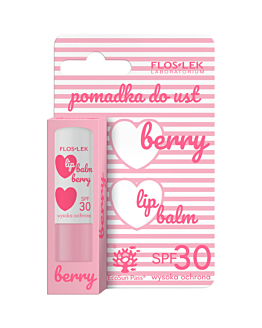 Flos-Lek Lip Care Berry Pomadka do ust, SPF30, 4 g