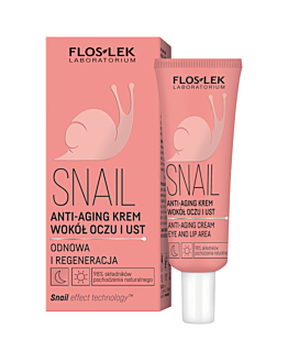 Flos-Lek Snail Anti-aging krem wokół oczu i ust, 30 ml