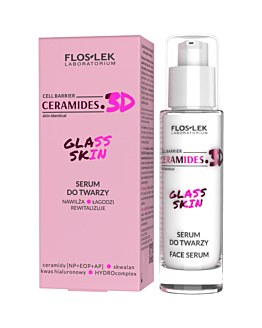 Flos-Lek Ceramides. 3D Glass Skin Serum na twarz nawilża łagodzi rewitalizuje, 30 ml