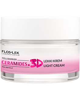 Flos-Lek Ceramides. 3D Lekki krem nawilża kondycjonuje wygładza, 50 ml