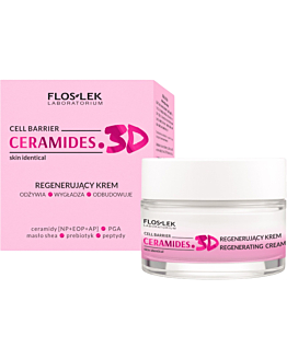 Flos-Lek Ceramides. 3D Regenerujący krem odżywia wygładza odbudowuje, 50 ml