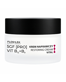Flos-Lek 5GF [PRO] VIT B12+B9 Krem naprawczy do twarzy Vital, 50 ml