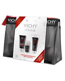 Vichy Zestaw dermokosmetyków Homme (Krem do twarzy + Antyperspirant roll-on + Żel pod prysznic)
