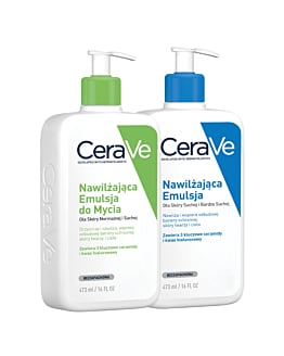 Cerave Zestaw (Nawilżająca emulsja do mycia+ Nawilżająca emulsja)