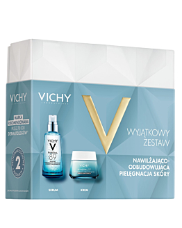 Vichy Zestaw: Minéral 89 Serum do twarzy + Krem do twarzy