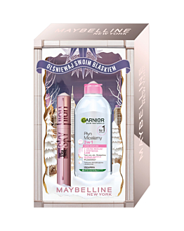 Maybelline zestaw: Maskara Lash Sensational Sky High 7,2ml + Garnier Płyn micelarny 400ml