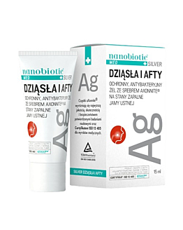 Nanobiotic Med Plus Silver Dziąsła i Afty Żel Do Stosowania Na Dziąsła 15 ml