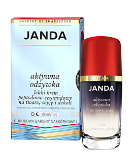 Janda Balsamo Attivo Crema leggera peptidica e ceramidica per viso, collo e décolleté