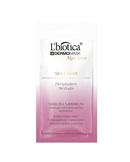 L'biotica Dermomask Night Active Maseczka do twarzy Siła lasera 