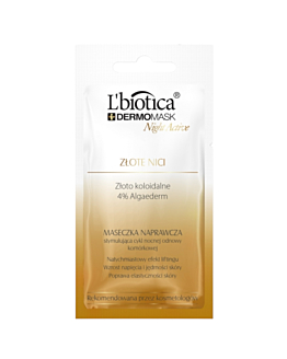 L'biotica Dermomask Night Active Maseczka do twarzy Złote nici 