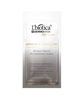 L'biotica Dermomask Night Active Maseczka do twarzy Wypełnienie zmarszczek 