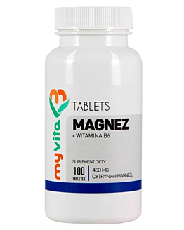 MyVita Magnez + Witamina B6 100 Tabletek
