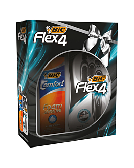 Bic Zestaw Flex 4 (Maszynka Flex4 Blister + Pianka )