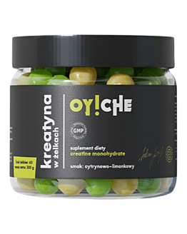 Oyche Kreatyna Żelki Cytryna-Limonka, 60 szt.