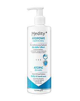 Medity+ Atopowe Zapalenie Skóry Specjalistyczny balsam do ciała i dłoni 