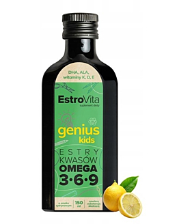 Estrovita Genius Kids o Smaku Cytrynowym, płyn 150 ml