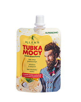 Supersonic Tubka Mocy Krem orzechowy o smaku białej czekolady z owocami tropikalnymi 50g