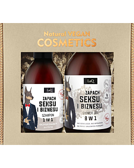 Laq Set Profumo di Sesso e Affari: Gel 500 ml + Shampoo 300 ml