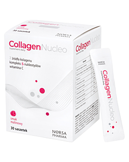 Collagen Nucleo, Proszek o samku Malinowym, 30 sasz.