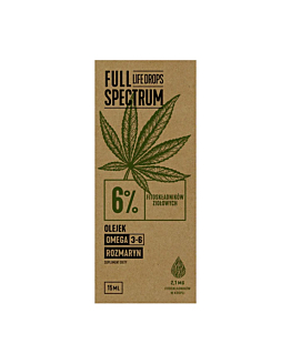 Full Spectrum Olejek Konopny CBD + CBDa 6%, 15 ml
