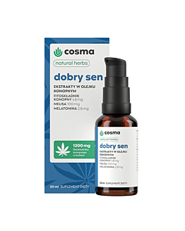 Cosma Cannabis Dobry Sen Natural Herbs, Olejek, 30 ml