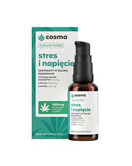 Cosma Cannabis Stres i Napięcie Natural Herbs, Olejek, 30 ml