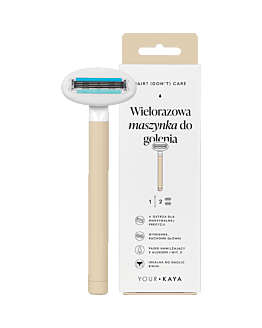Your Kaya Wielorazowa Maszynka do golenia z dwoma ostrzami do ciała, sand 