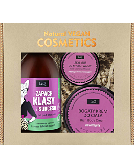 Laq Set Magnolia: Gel 500 ml + Crema per il corpo 200 ml + Mousse per il viso