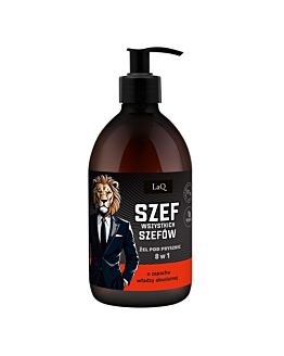 Laq Szef Wszystkich Szefów czarny mat, żel pod prysznic 8w1, 500 ml