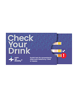 Check Your Drink Szybki test do wykrywania ketaminy i GHB w napoju 